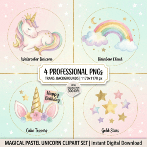 4 High-Res Transparent PNG Graphics (1170x1170 px)