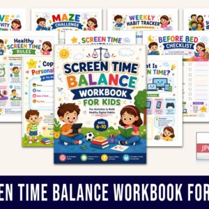 Screen Time Workbook for kids