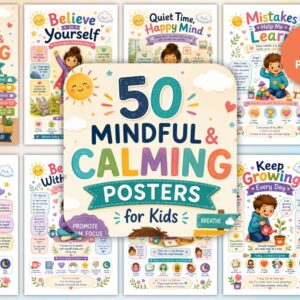 50 Mindful & Calming Posters for Kids