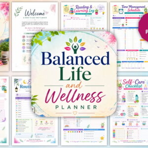 Balanced Life and Wellness Planner