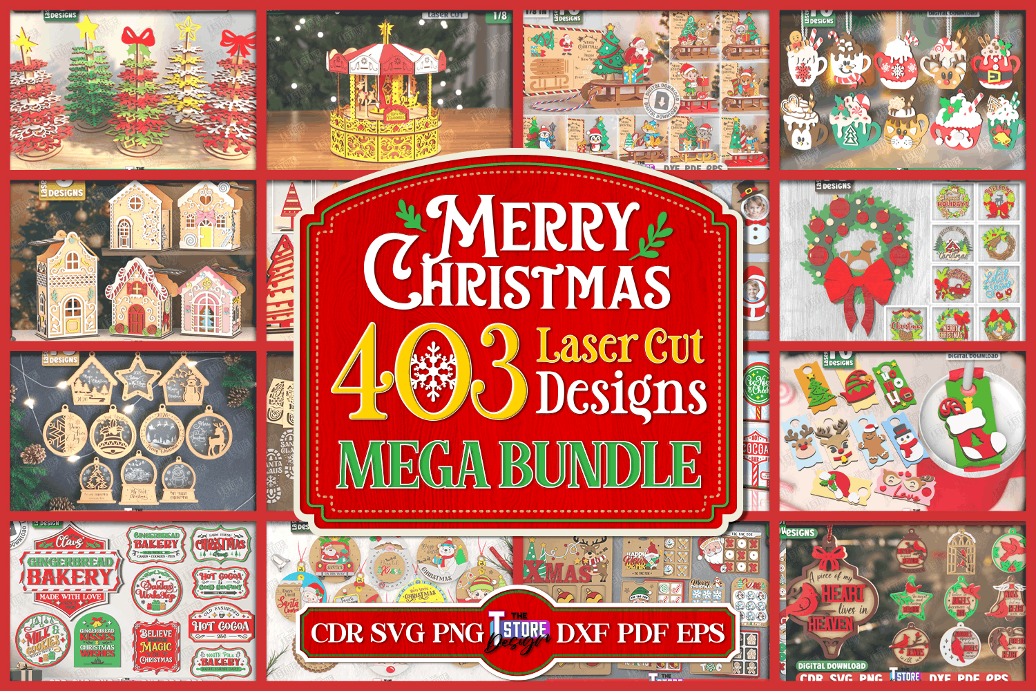 403 Christmas Laser Cut Mega Bundle SVG