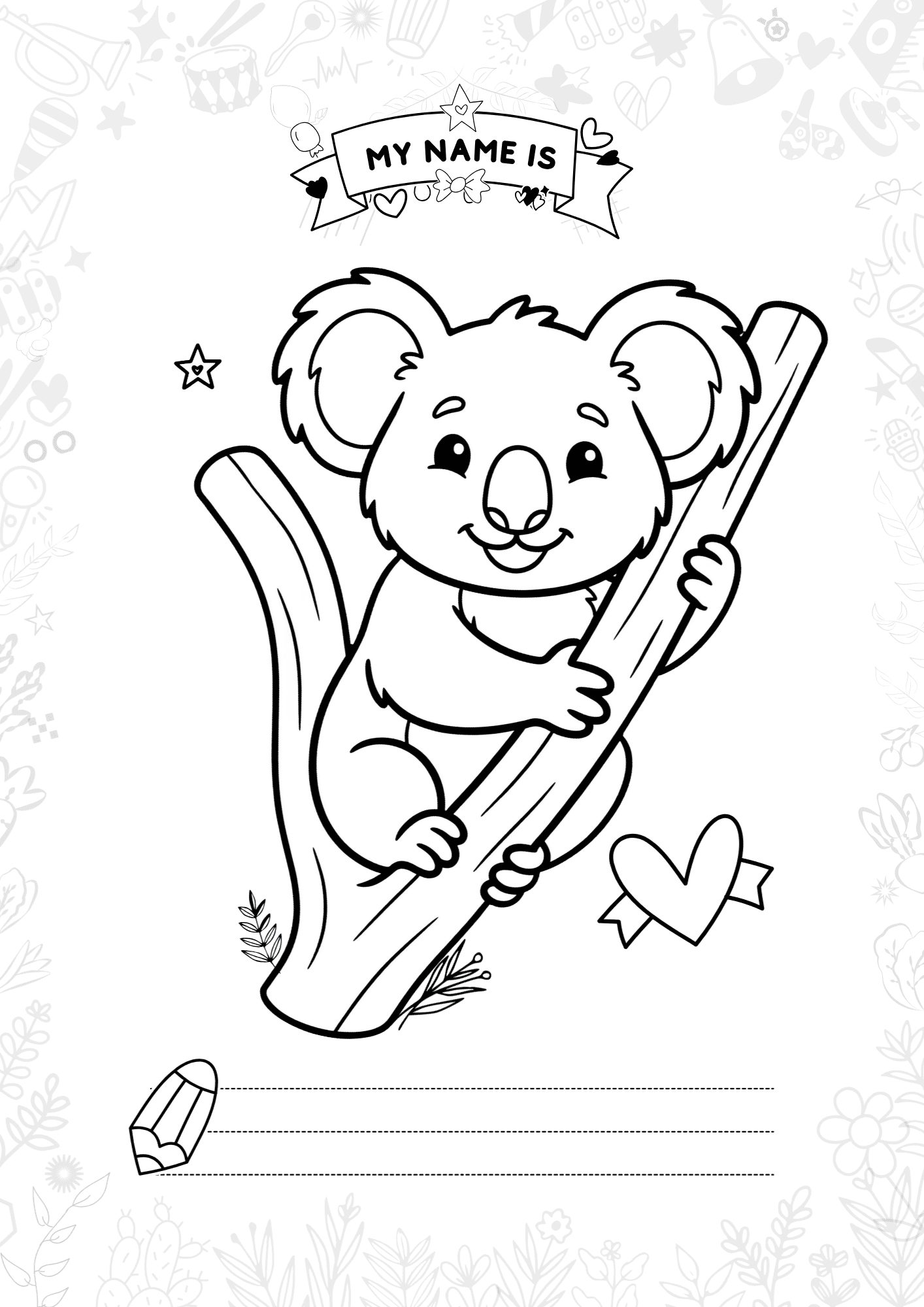 Animal Coloring & Name Practice Book for Children - Image 4