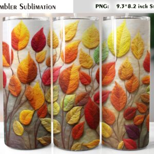 fall felted tumbler