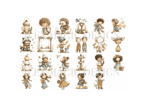 Autumn Leaves Clipart PNG - Image 2