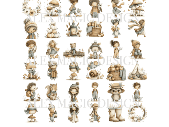 Autumn Leaves Clipart PNG - Image 3