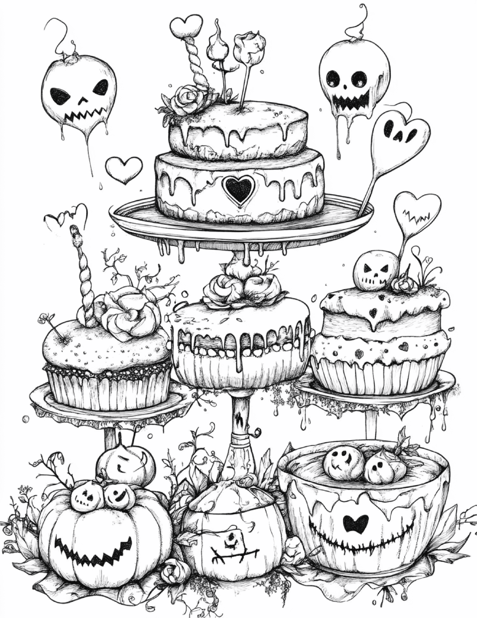 Creepy Coloring Pages for Adults - Image 2