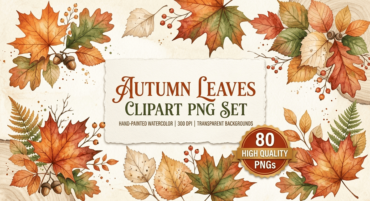 Autumn Leaves Clipart PNG