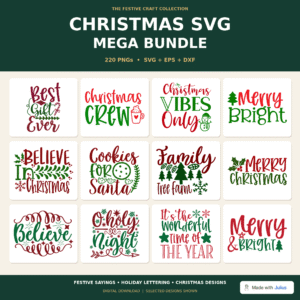 220 Christmas SVG Mega Bundle